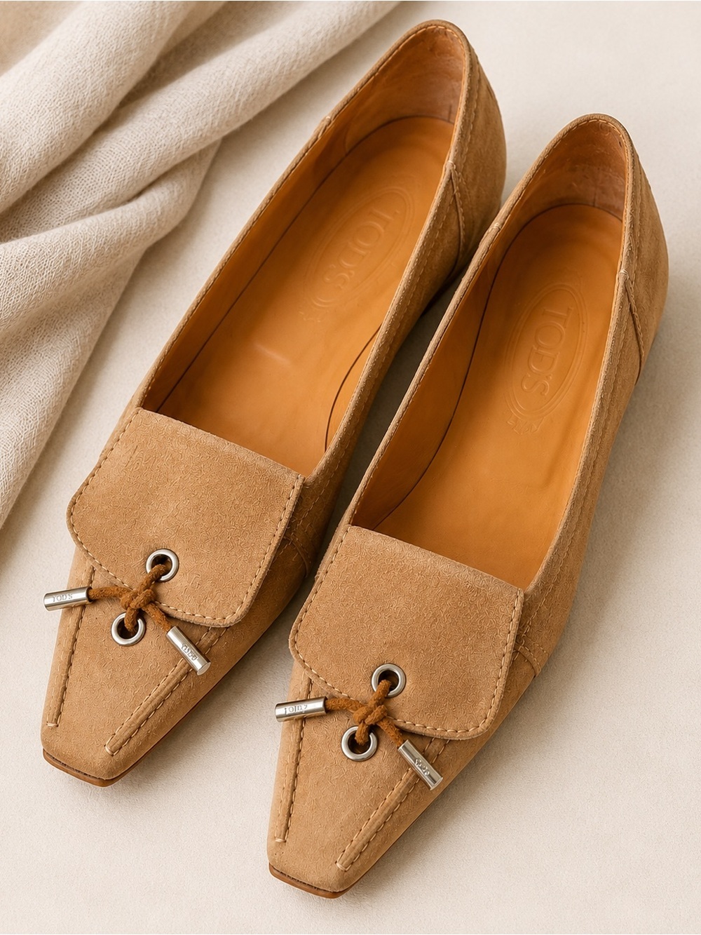 Tod’s Tan Suede Loafers | Size EU 38 | Leather Lined | Made in Italy